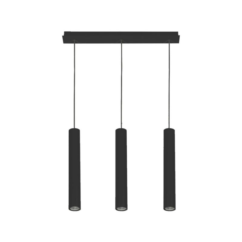 Lampa wisząca Nowodvorski Lighting Eye czarna wym: 130 x 6,5 x 62 cm 3xGU10 x 10W 1 szt.
