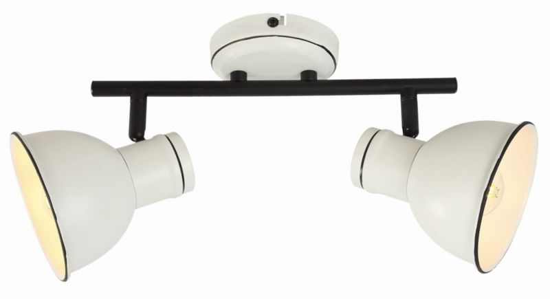 Lampa sufitowa Candellux Zumba biało-czarna 2 x E14 x 40W wym: 20 x 39 x 11,5 cm - 1 szt.
