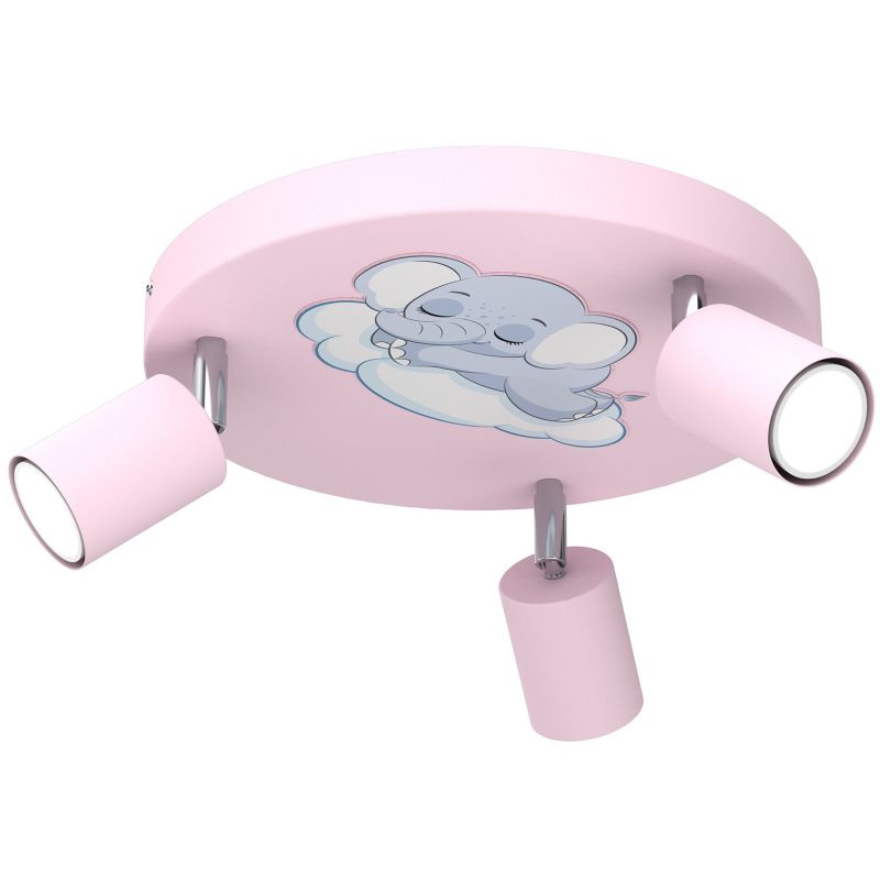 Lampa sufitowa Luminex Fun różowo-niebieska-biała 3 x GU10 x 8W wym: 10,5 x 30 x 30 cm - 1 szt.