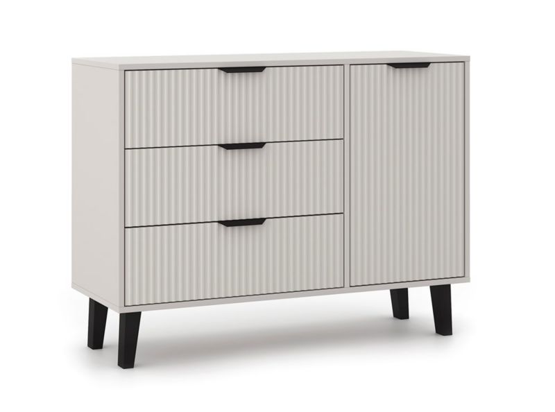 Komoda Topeshop Scandi 1D3S Slim kaszmir beż 110x81.5x39 cm 1 szt