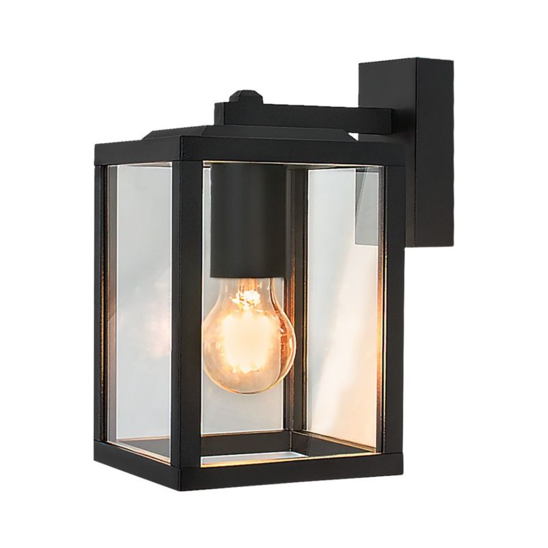 Kinkiet ścienny zewnętrzny Candellux Ricinus czarny 1 x E27 x 60W IP44 wym: 25,5 x 20 x 14,5 cm - 1 szt.