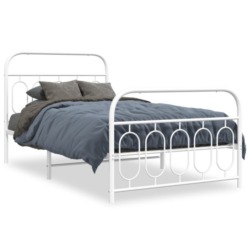 Łóżko metalowe WaszeMeble 107x203 cm biała WM-377180 1 szt.