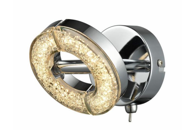 Kinkiet ścienny Reality Semic nikiel LED 6W 3000K 2x240lm IP20 wym: 10 x 10 x 10 cm - 1 szt.
