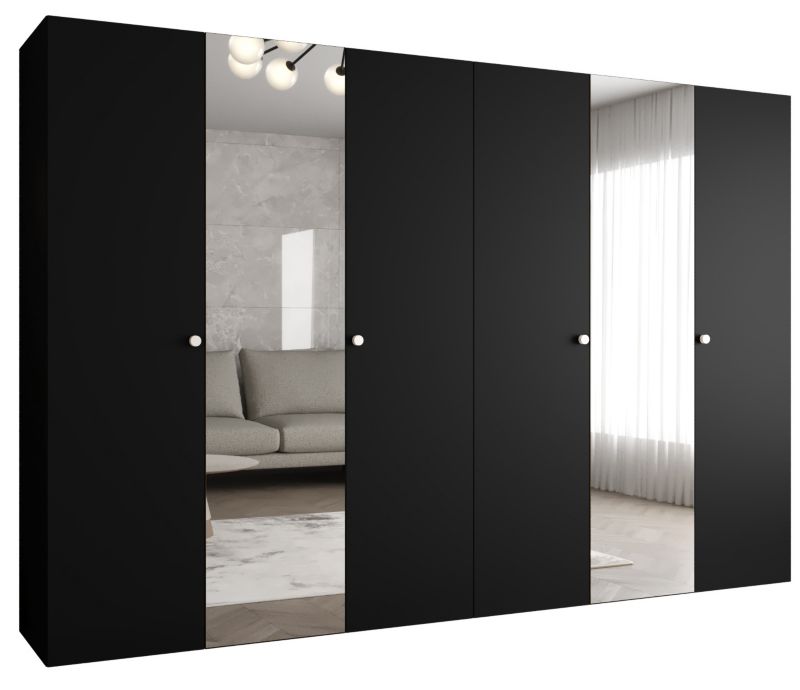 Szafa uchylna Abiks PARMA 2 300 wys. 202 cm Czarny + u. Srebrny 1 szt