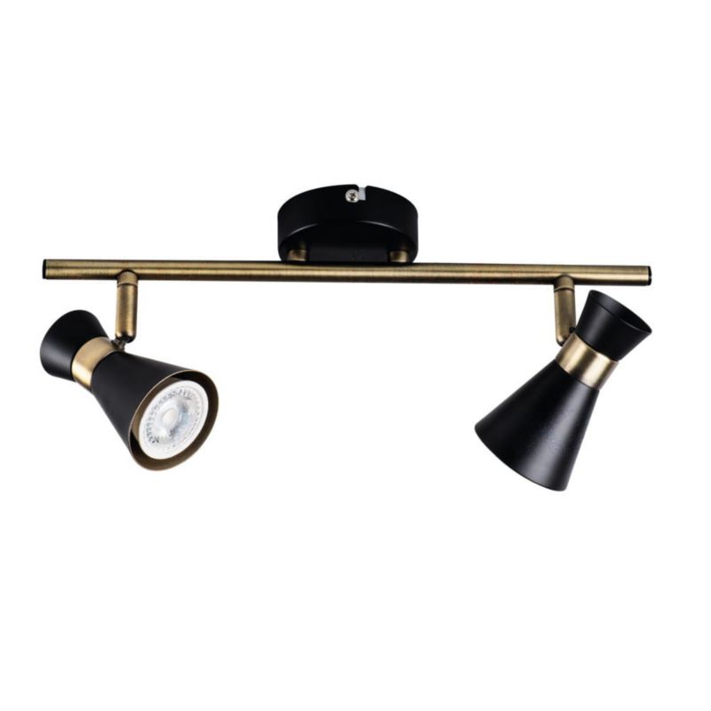 Reflektor spot Kanlux Mileno złoto-czarny 2 x GU10 x 35W IP20 wym: 37 x 11 cm - 1 szt.