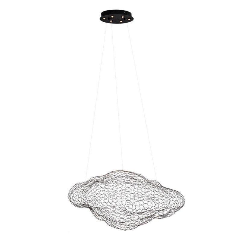 Lampa wisząca Maxlight Stardust 6644 czarna dekoracyjna wbudowany LED 14W 1 szt.
