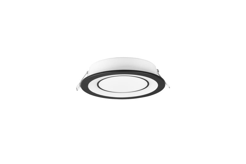 Oprawa sufitowa wpuszczana Trio Core czarno-biała LED 10W 3000K 1040 lm IP20 wym: 14,8 x 14,8 cm okrągła - 1 szt.