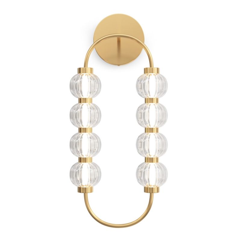 Kinkiet ścienny Maytoni Amulet mosiężno-złoty LED 16W 3000K 800lm IP20 wym: 60,6 x 27,8 x 14,5 cm - 1 szt.