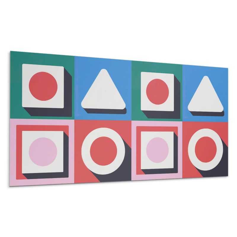 Kafelki samoprzylepne Wallfluent 60x30 cm Wzór geometryczny z cieniami 6 szt.