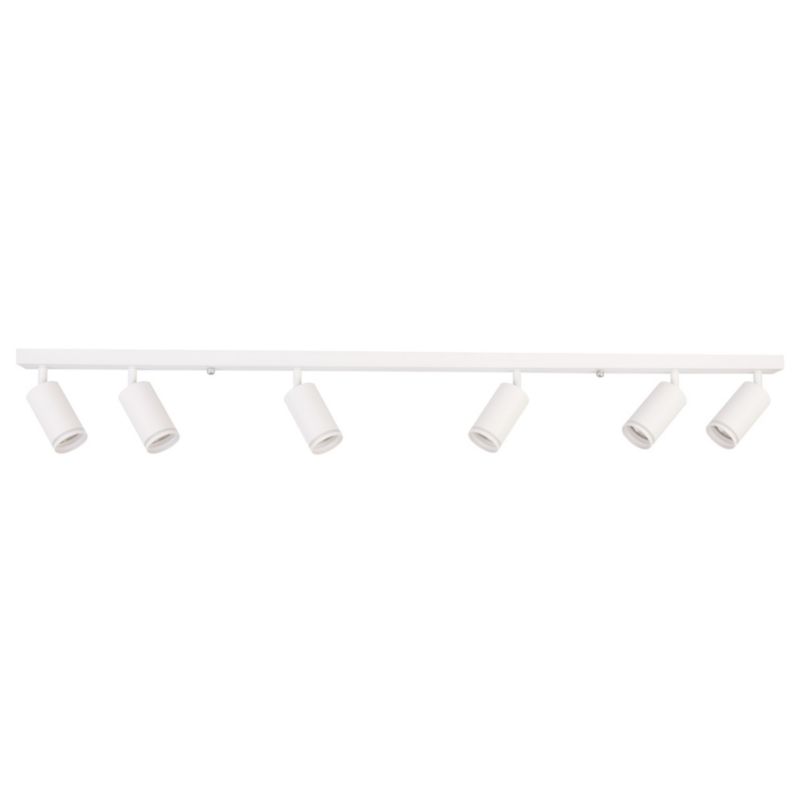 Spot oprawa sufitowa Polux Paris biały 6 x GU10 x 10W IP20 wym: 10 x 119,5 x 5,5 cm - 1 szt.