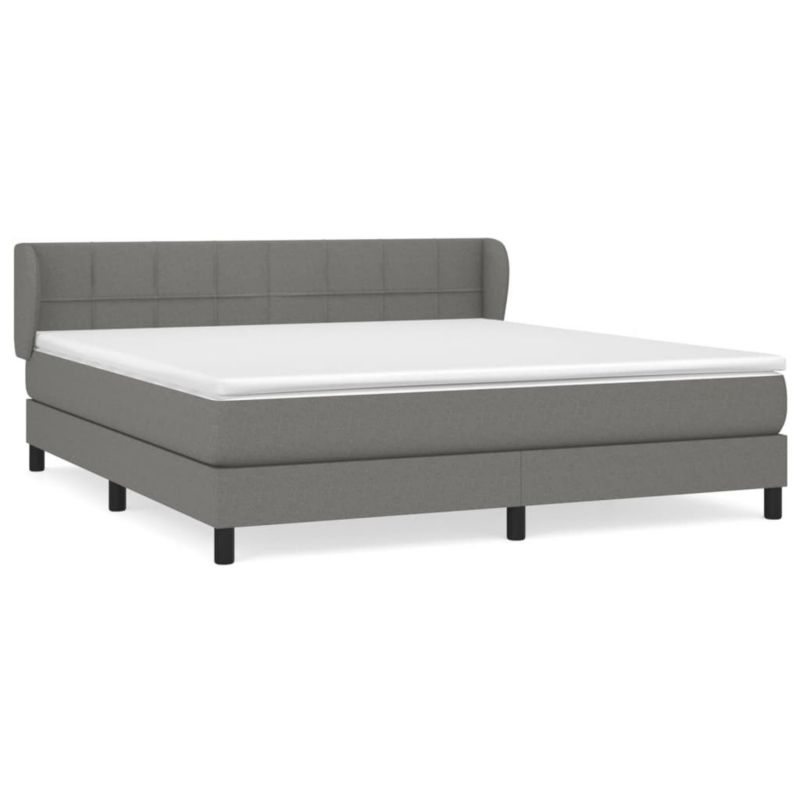 Łóżko kontynentalne WaszeMeble 160x200 cm ciemnoszara WM-3126254 1 szt.