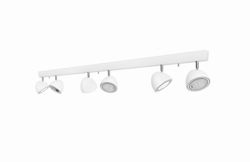 Oprawa sufitowa spot Nowodvorski Lighting Vespa biały chromowany 6 x ES111 x 75W IP20 wym: 150 x 12 cm - 1 szt.