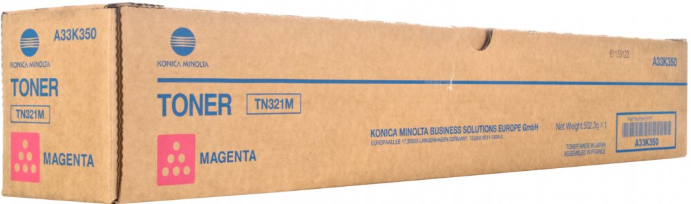 Toner Konica Minolta A33K350 (TN-321), 25000 stron, magenta (purpurowy)