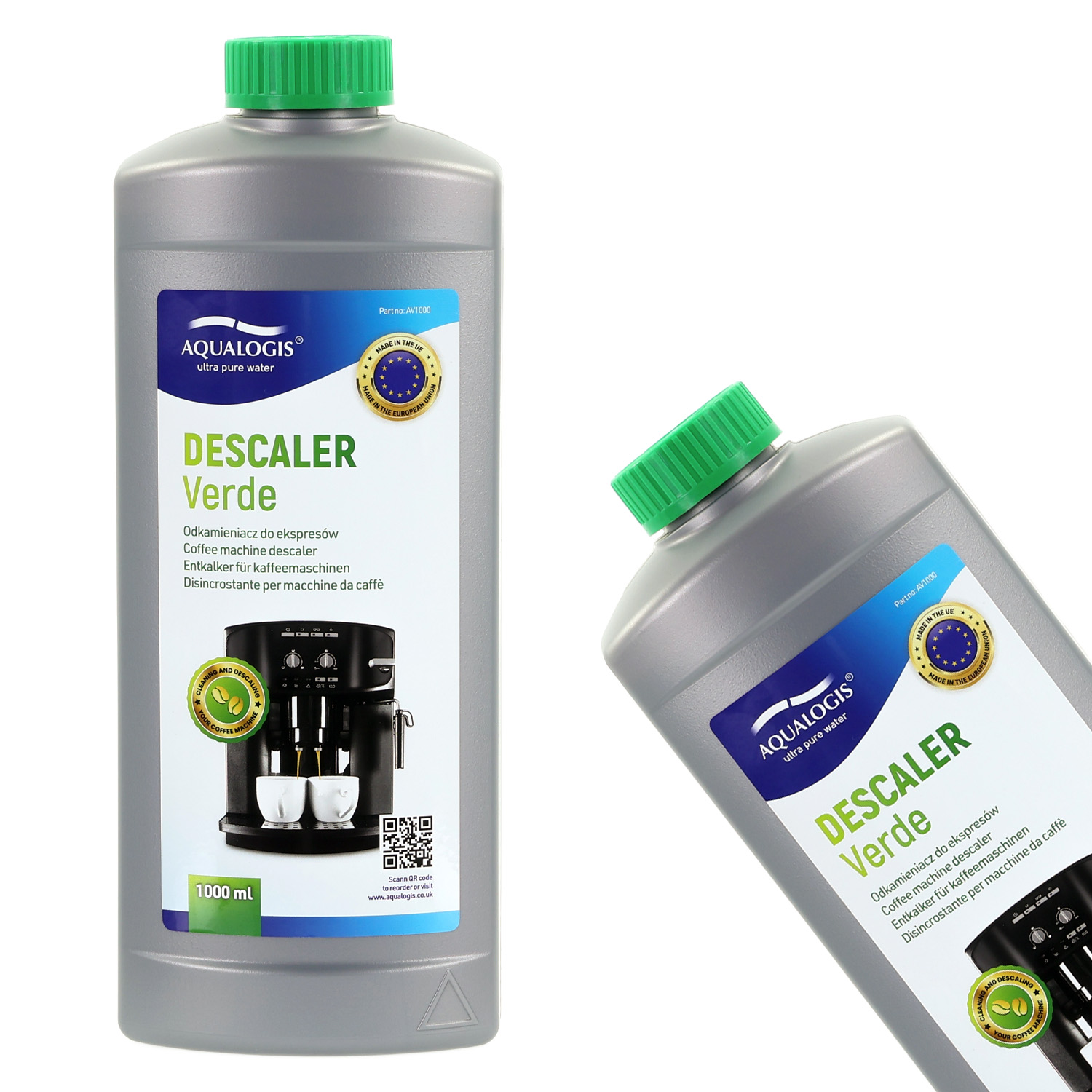 Aqualogis Verde Odkamieniacz do Ekspresu Philips Delonghi Krups Jura 1000 ml