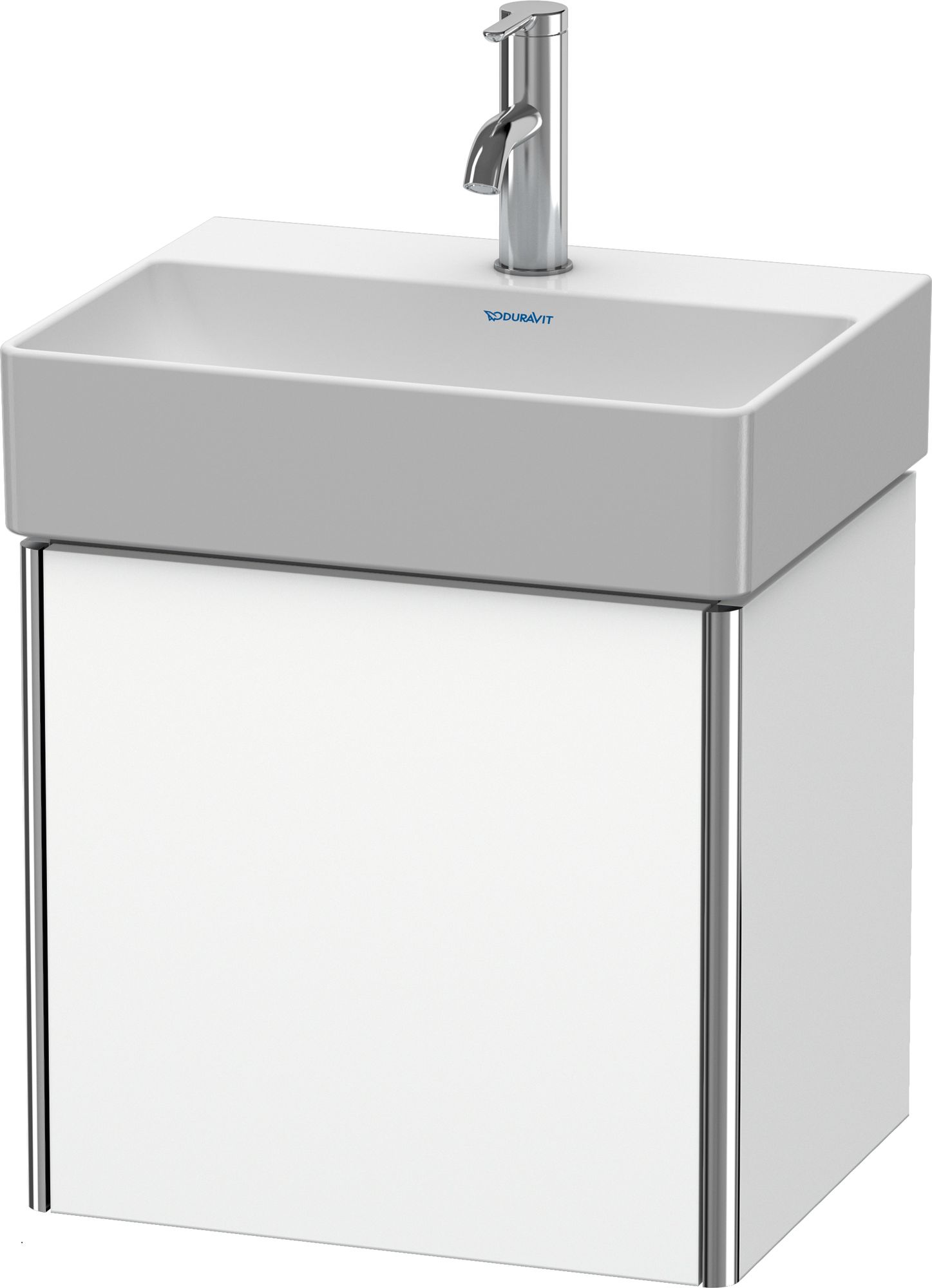 Duravit XSquare szafka 43,4 cm podumywalkowa wisząca lewa biały mat XS4060L1818
