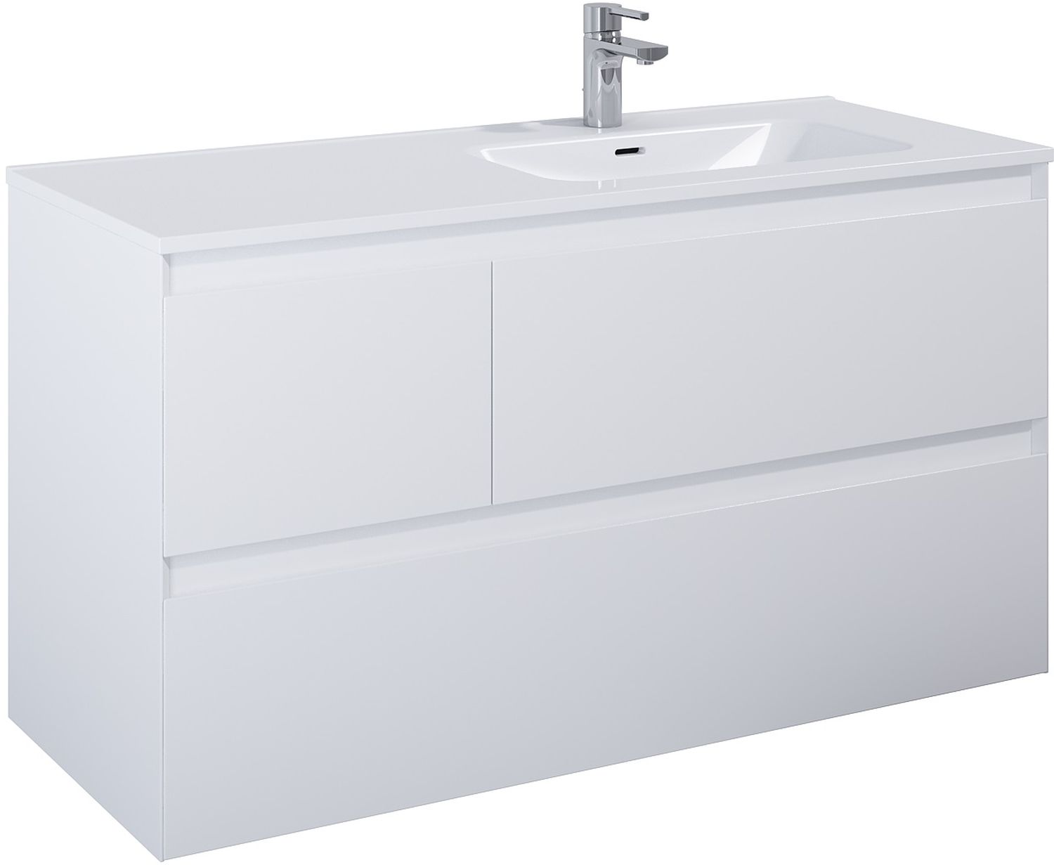 Elita Split szafka 120x45,8x63,5 cm podumywalkowa wisząca white matt RE012005155290