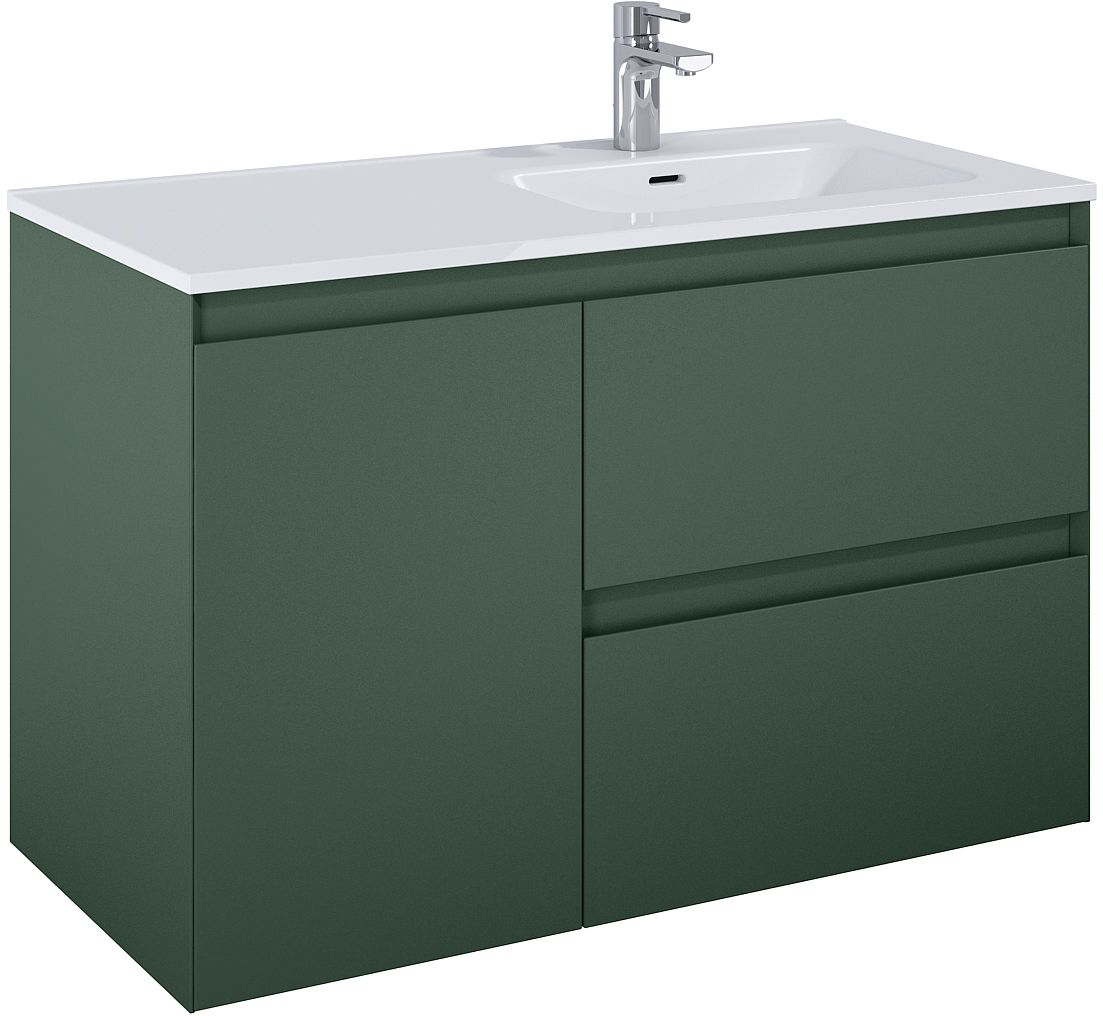 Elita Split szafka 100x45,8x63,5 cm podumywalkowa wisząca forest green matt RE011005057010