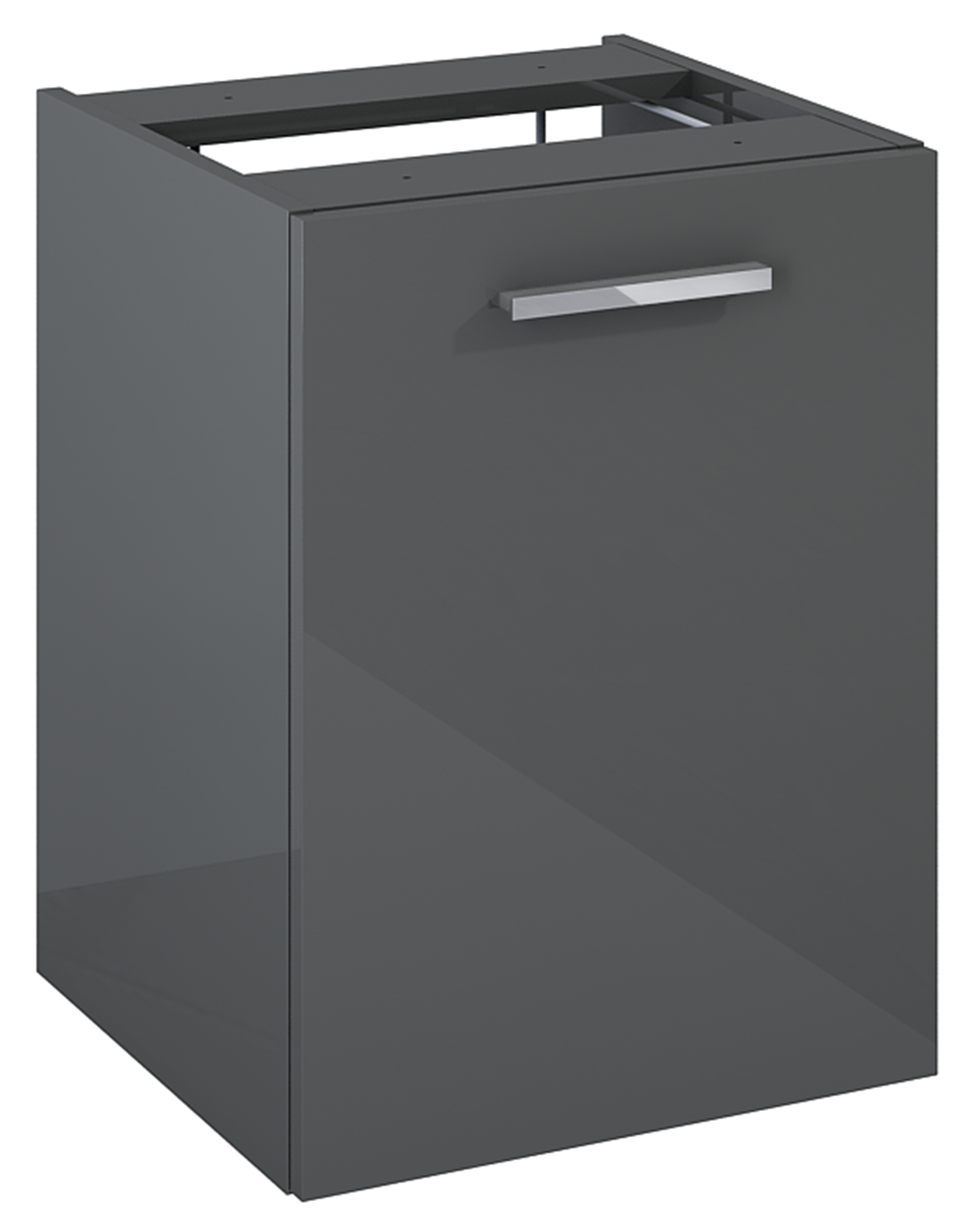Roca Kwadro szafka 39,8x38,4x53 cm boczna wisząca antracyt A857973153