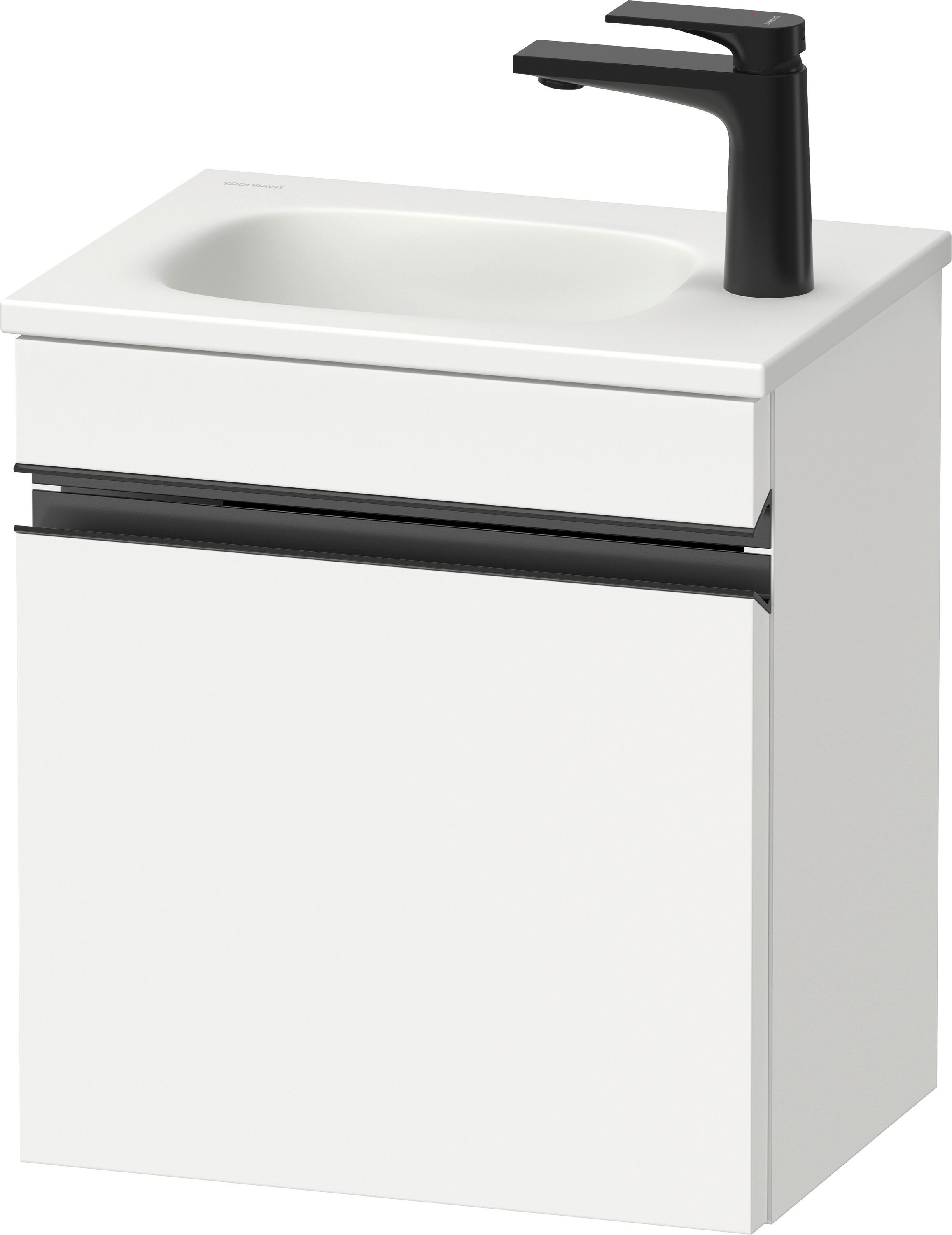 Duravit Sivida szafka 40x29,5x44 cm podumywalkowa wisząca biała-czarna SV4649RBD180000