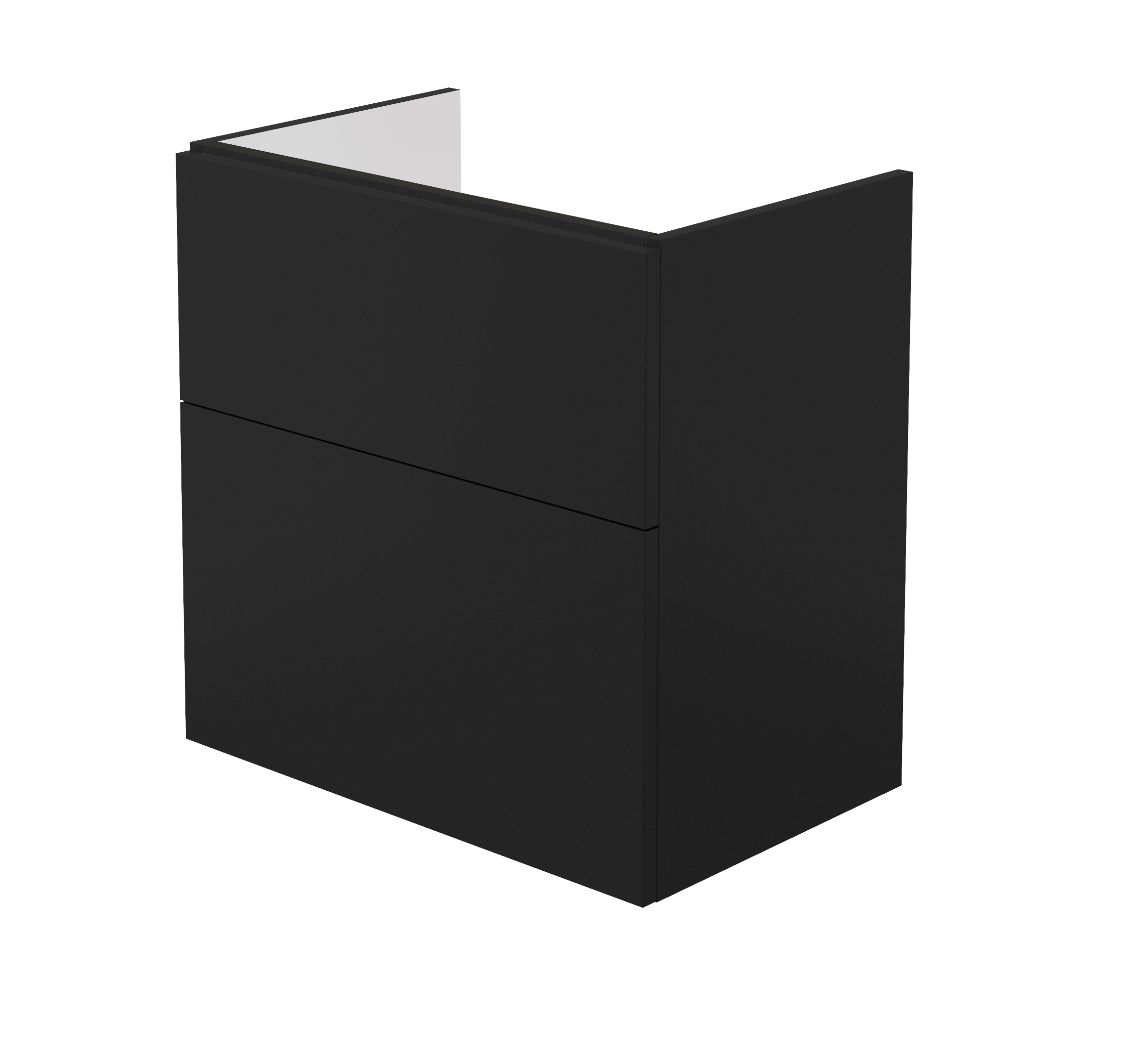 Deante Tubo szafka 60x38,5x60 cm podumywalkowa wisząca czarna STU_NU61 - Wysyłka w 24h