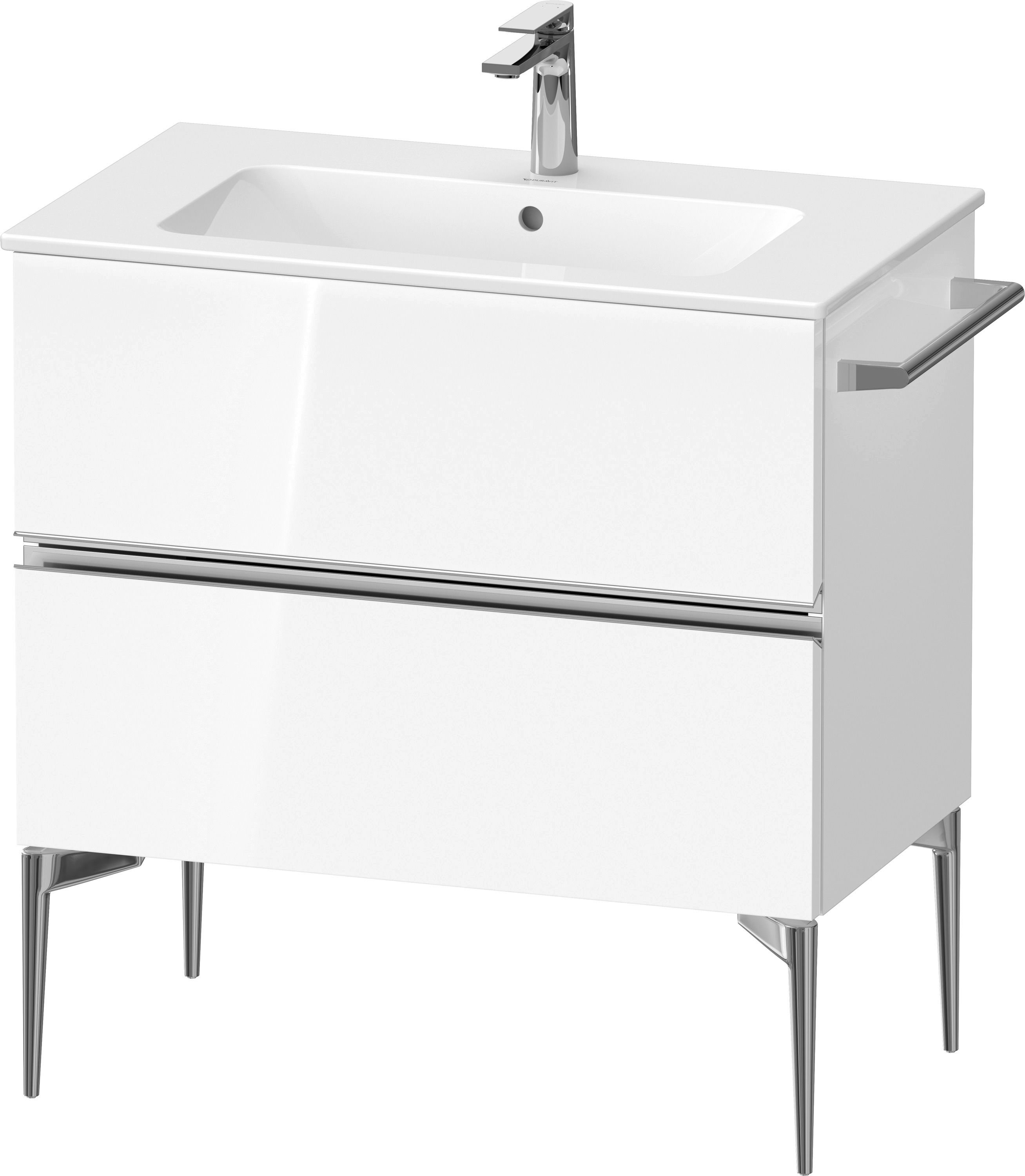 Duravit Sivida szafka 81x47,7x59,1 cm podumywalkowa wisząca biała-chrom SV4644010220000