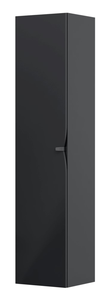 Oristo Siena szafka 35 cm wisząca boczna czarny mat OR45-SB1D-35-8