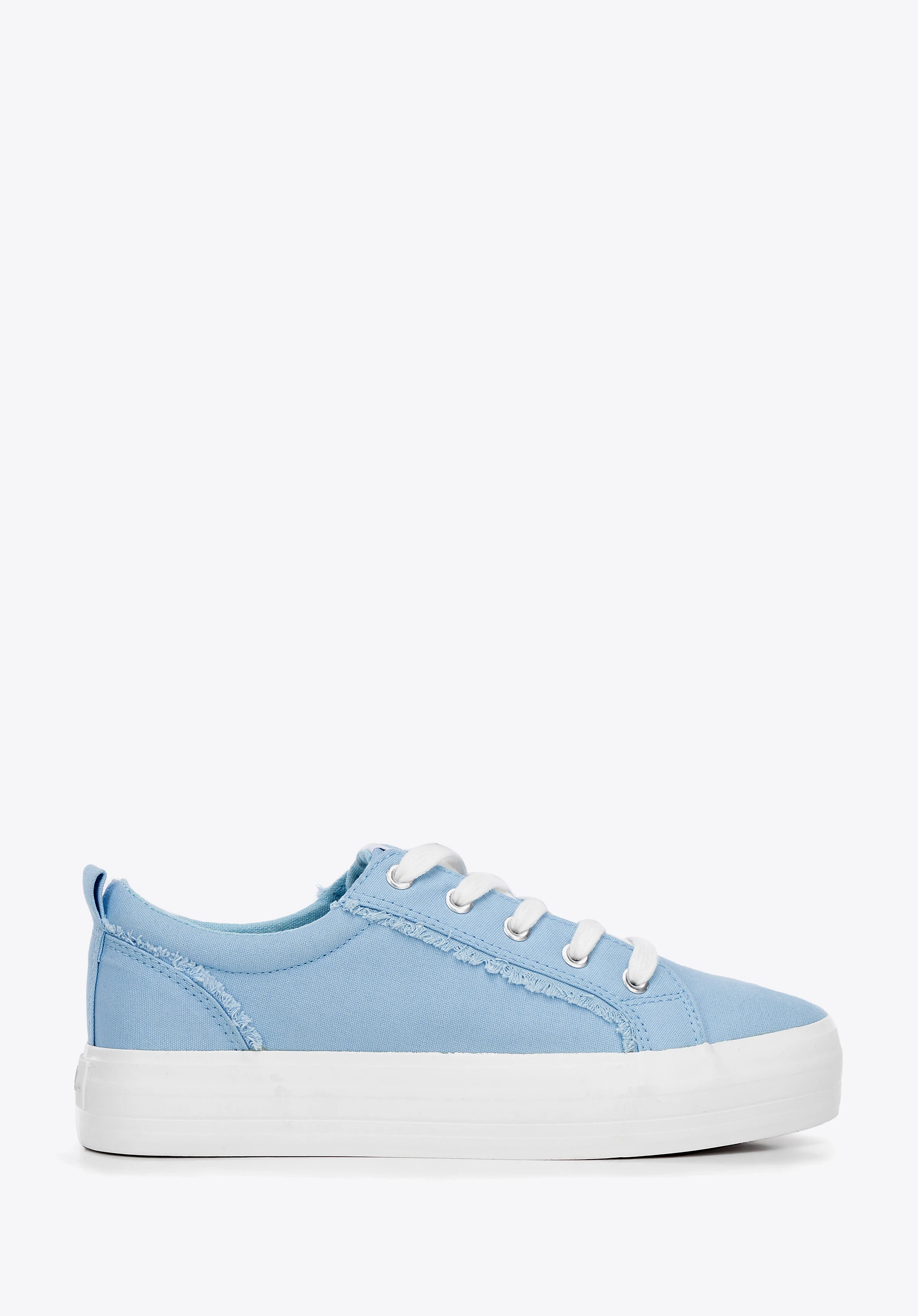 Damskie sneakersy z tkaniny niebieskie