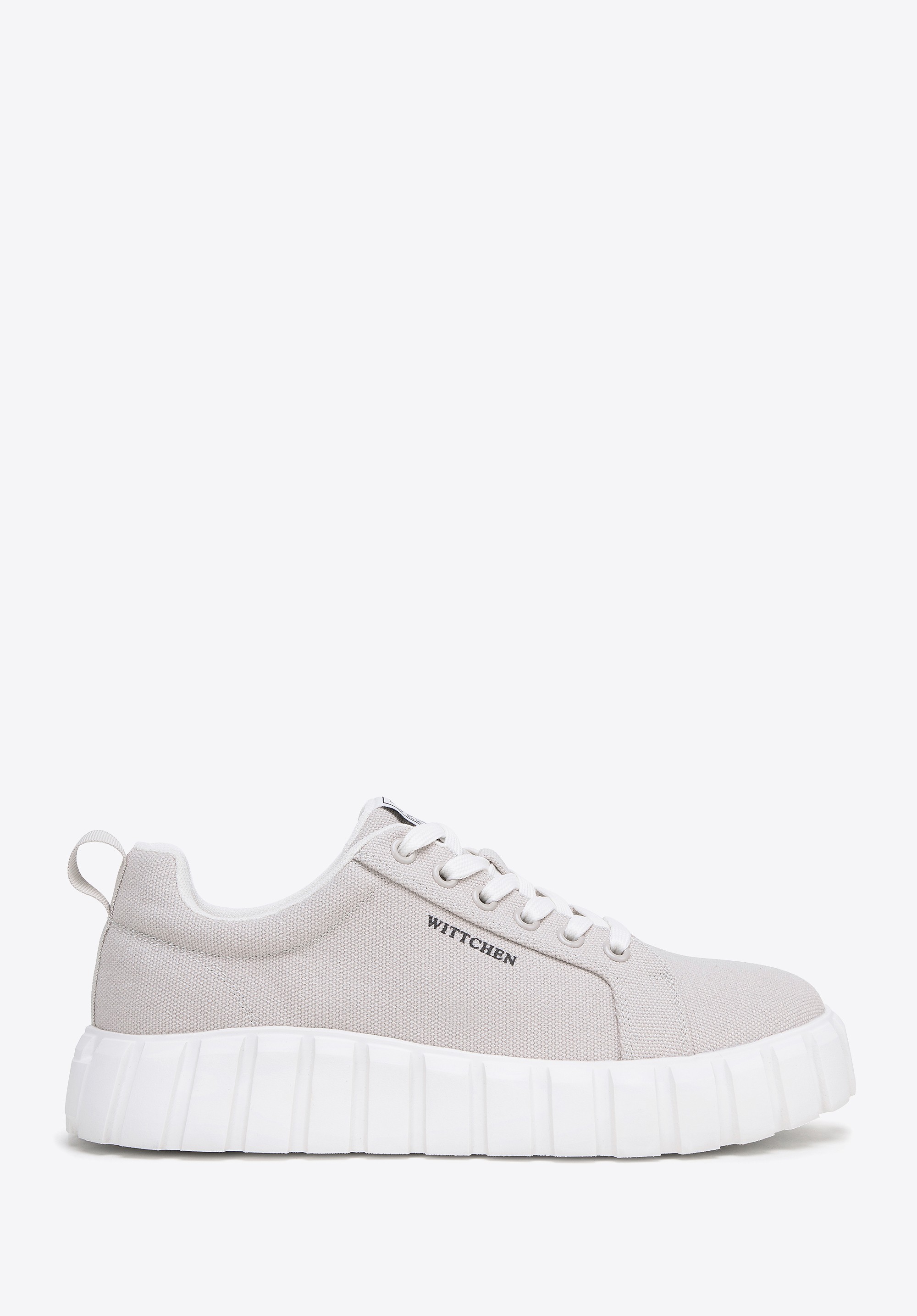 Damskie sneakersy na platformie szare