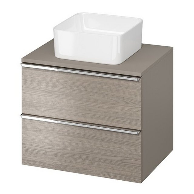 Szafka podumywalkowa VIRGO 60 drewno uchwyt chrom z blatem S522-022