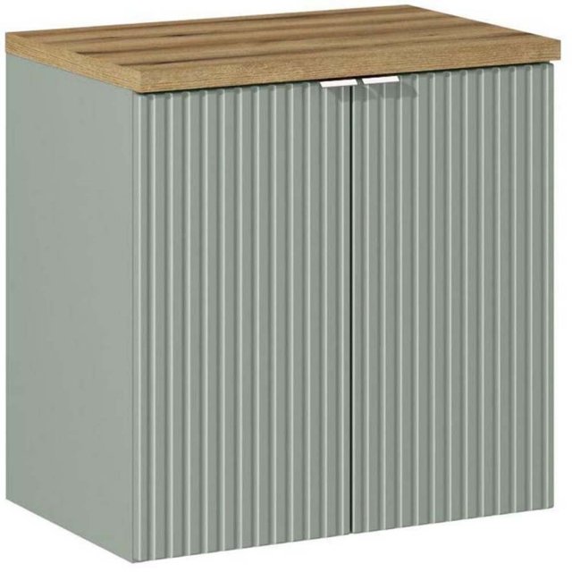 COMAD Szafka podumywalkowa z drzwiami LINE REED GREEN z blatem WOTAN