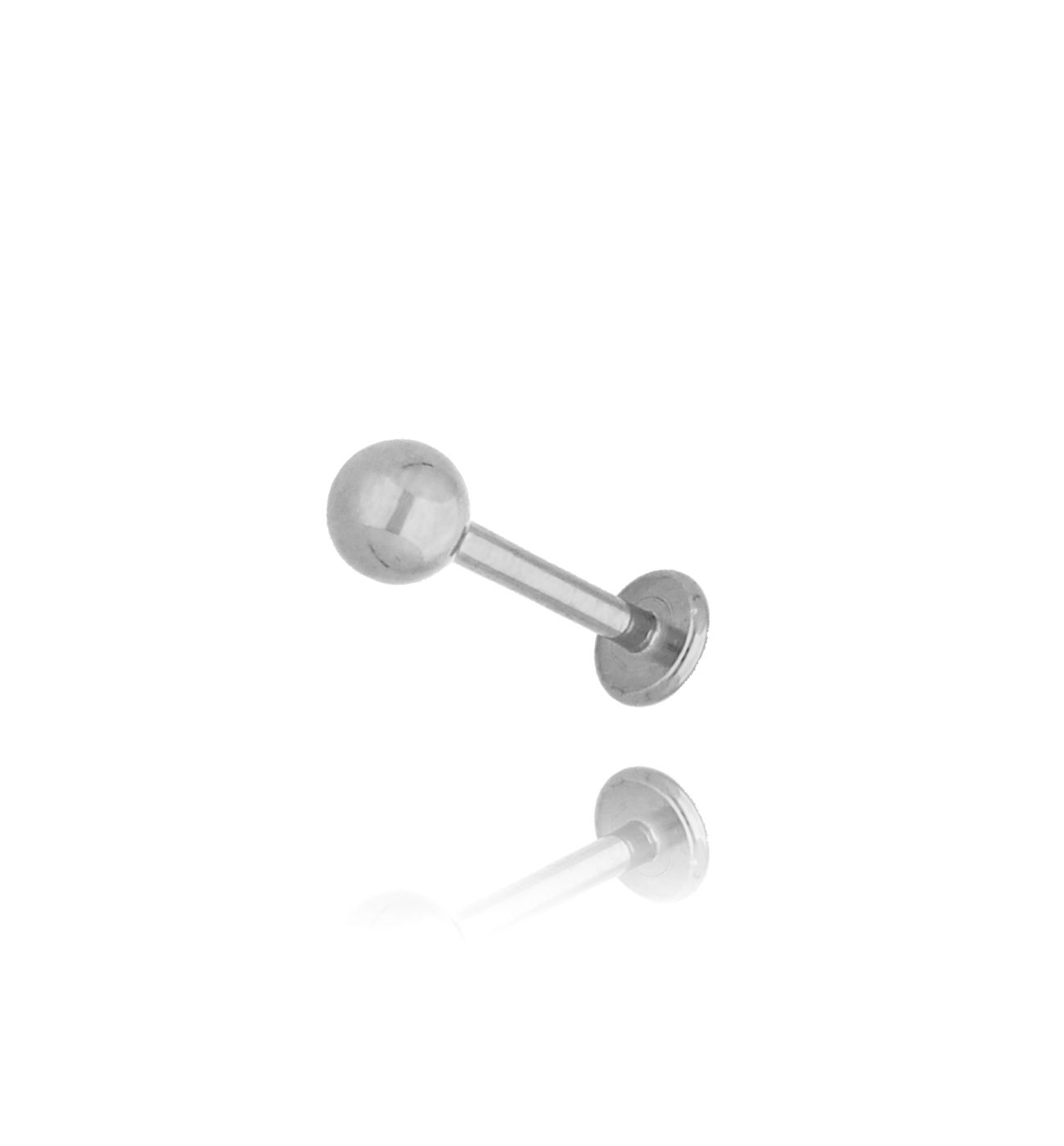 Kolczyk srebrny z kulką Piercing - By Dziubeka