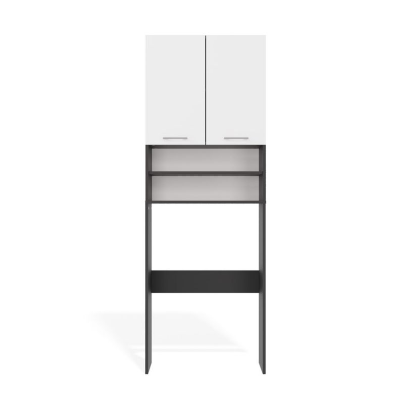 Szafka na pralkę Topeshop Pola DK Antracyt / biel 30x64x180 cm 1 szt