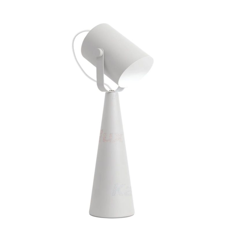Lampka stołowa Kanlux Larata biała 1 x E27 x 5W IP20 wym: 43 x 11 x 15 cm metal - 1 szt.