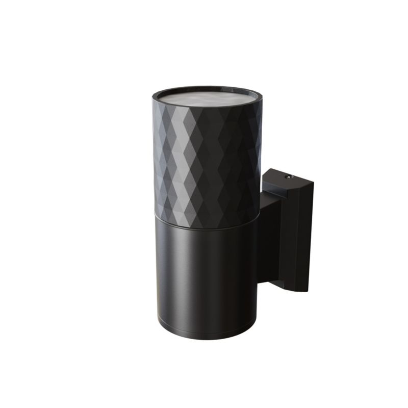 Kinkiet ścienny zewnętrzny Maytoni Bowery czarny okrągły 1 x GU10 x 50W IP54 wym: 14,5 x 6,4 x 11 cm - 1 szt.