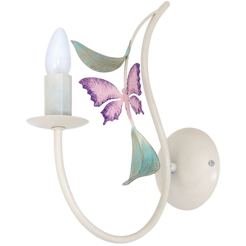 Kinkiet ścienny Luminex Summer kremowo-zielony-fioletowy 1 x E14 x 15W IP20 wym: 35 x 11 x 28 cm - 1 szt.