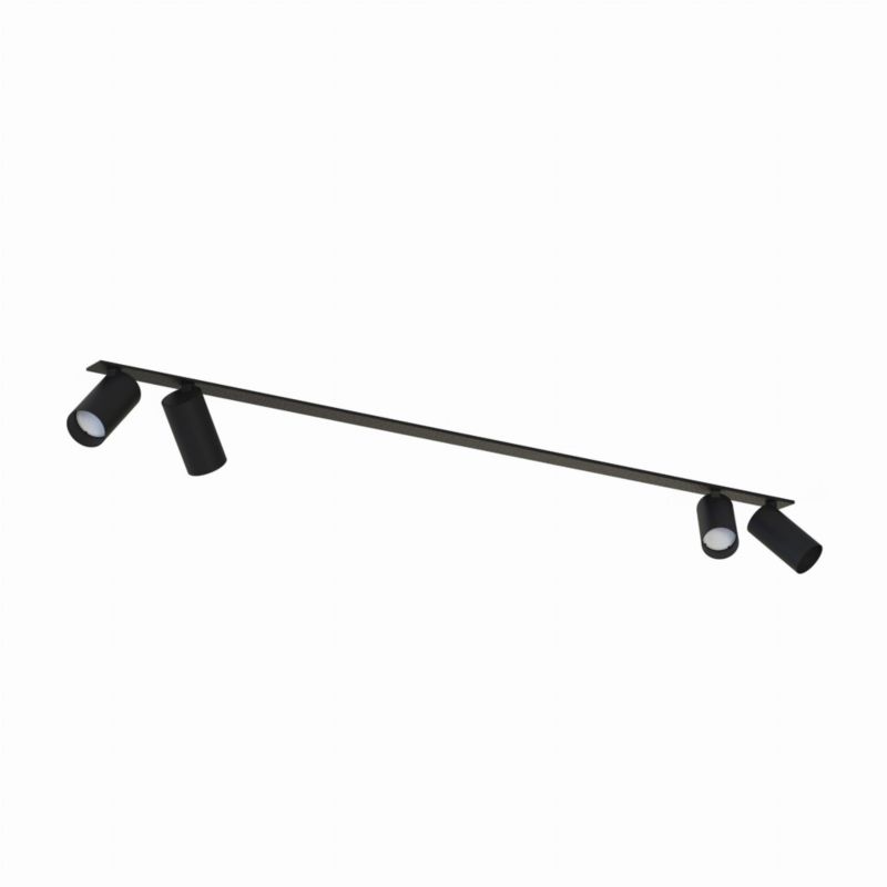 Oprawa wpuszczana Nowodvorski Lighting Mono Surface czarna ruchoma 4 x GU10 x 10W IP20 wym: 11 x 20 x 130 cm Listwa - 1 szt.