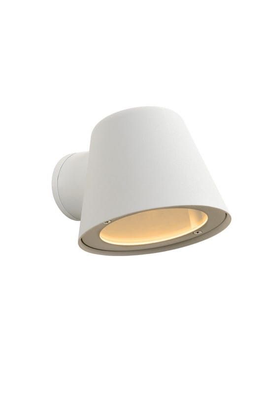 Kinkiet ścienny zewnętrzny Lucide Dingo biały 1 x GU10 x 5W IP44 wym: 9 x 14,5 x 11,5 cm - 1 szt.