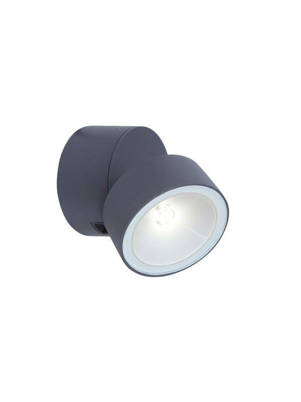 Kinkiet ścienny zewnętrzny Lutec Trumpet antracyt LED 8W 4000K 600lm IP54 wym: 11 x 8,7 x 8,5 cm aluminium - 1 szt.