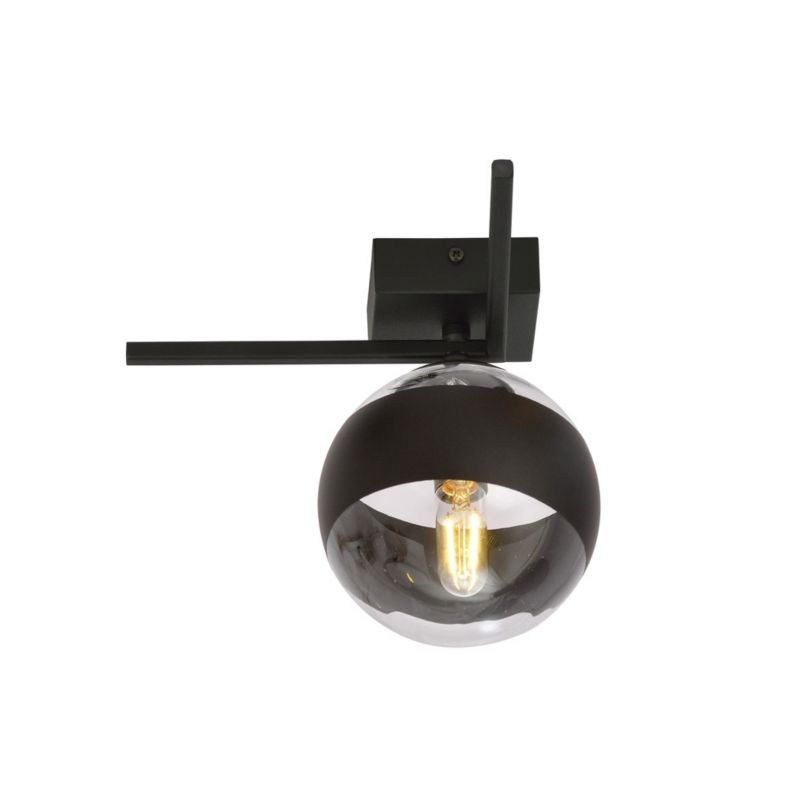 Lampa sufitowa Emibig Imago czarno-przezroczysty wym: 21 x 22,5 cm 1xE14 x 10W 1 szt.