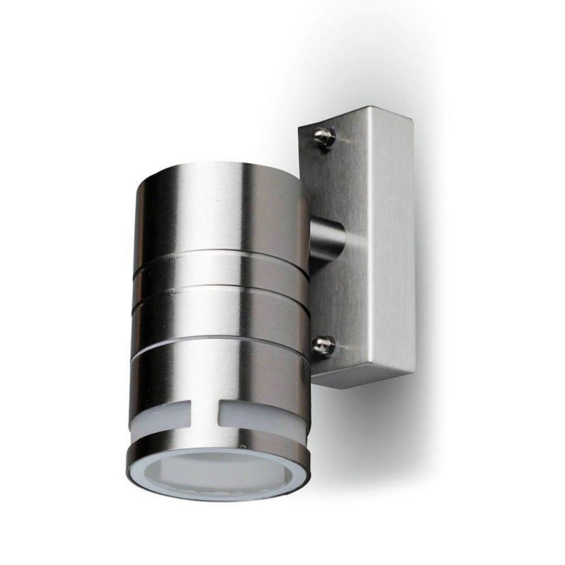 Kinkiet ścienny zewnętrzny V-TAC srebrny 1 x GU10 x IP44 wym: 6 x 11 x 12,5 cm - 1 szt.