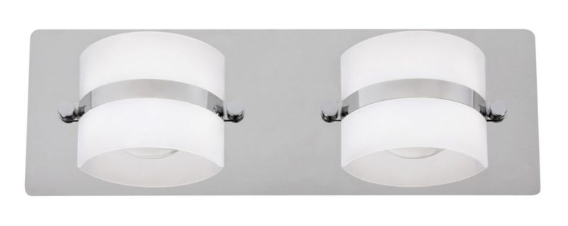Kinkiet ścienny Rabalux Tony chromowany szkło opalizowane nad lustro LED 10W 4000K 730lm IP44 wym: 11,5 x 33 x 7,5 cm - 1 szt.