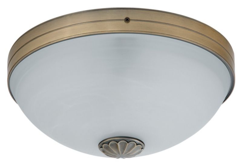 Plafon sufitowy nowoczesny Rabalux Orchidea brązowo-białe szkło alabastrowe 2 x E27 x 60W IP20 wym: 16,5 x 33 x 33 cm - 1 szt.
