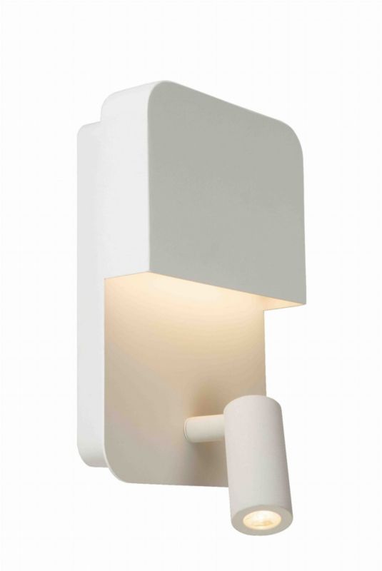 Kinkiet ścienny Lucide Boxer biały LED 5W 3000K 600lm IP20 wym: 24 x 10 x 13,5 cm - 1 szt.