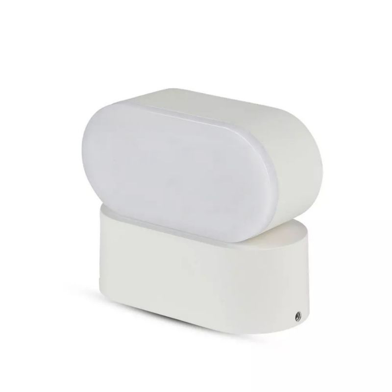 Kinkiet ścienny zewnętrzny V-TAC biały LED 6W 4000K 800lm IP65 wym: 5 x 11,5 x 10 cm aluminium - 1 szt.