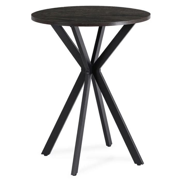Stół Lauren 60 cm Mebel Elite Do Salonu Jadalni Kuchni Czarny 1 szt