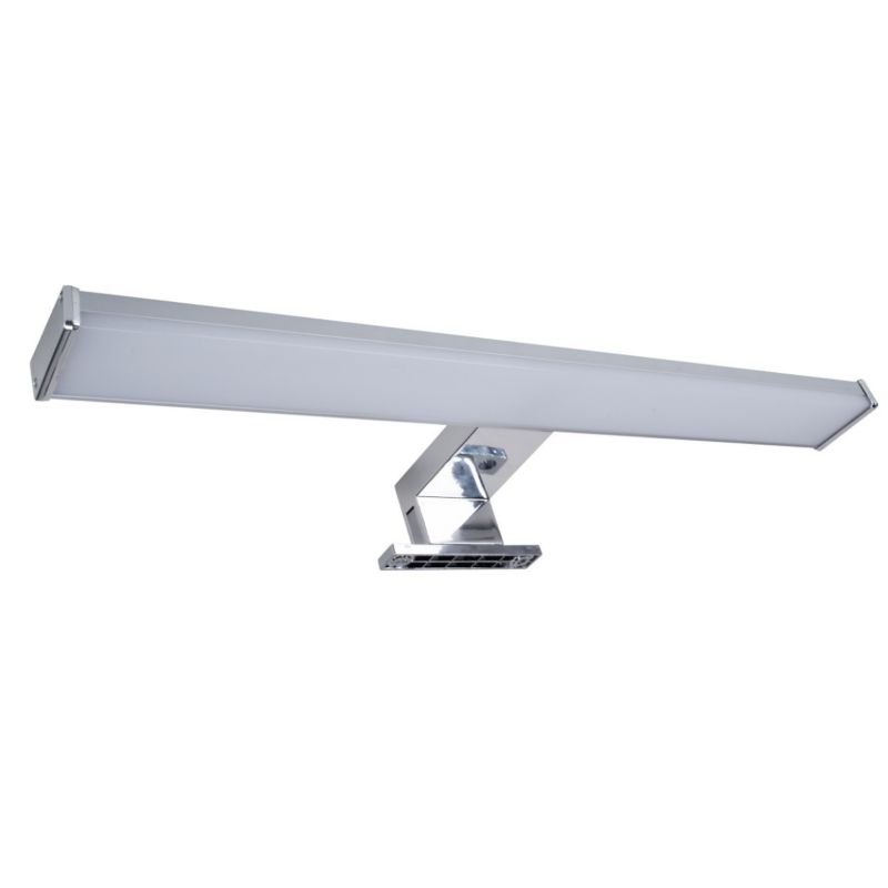 Kinkiet ścienny Polux Elba chromowany biały nad lustro LED 8W 4000K 900lm IP44 wym: 4,4 x 40 x 11,2 cm - 1 szt.