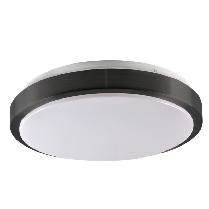 Plafon sufitowy Polux Benedykt czarno-biały 2 x E27 x 20W IP20 wym: 8,5 x 33 x 33 cm - 1 szt.