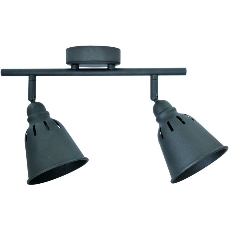 Lampa sufitowa Polux Fiona czarna 2 x E14 x 8W wym: 18,5 x 37 x 10 cm - 1 szt.