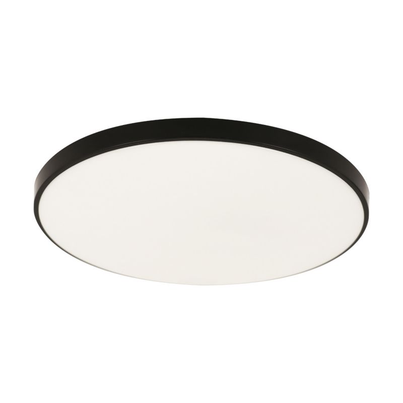 Plafon Struhm Dowbor czarno-biały LED 18W 4000K 1300lm łazienkowy IP44 wym: 5 x 27 x 27 cm tworzywo sztuczne - 1 szt.