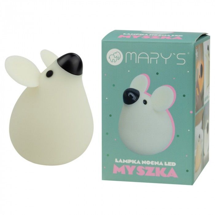 Lampka stołowa Mary's Nocne biało-czarna LED 3.2W 1800 - 6500K bezprzewodowa IP20 wym: 11.6 x 9.7 x 9.3 cm silikon - 1 szt.